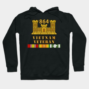 864th Engineer Battalion - ENG Branch - Vietnam Vet w VN SVC Hoodie